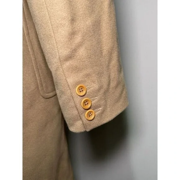 J.Crew Wool Blend Beige Overcoat Women Medium Classic Preppy Neutral Winter - Picture 3 of 7